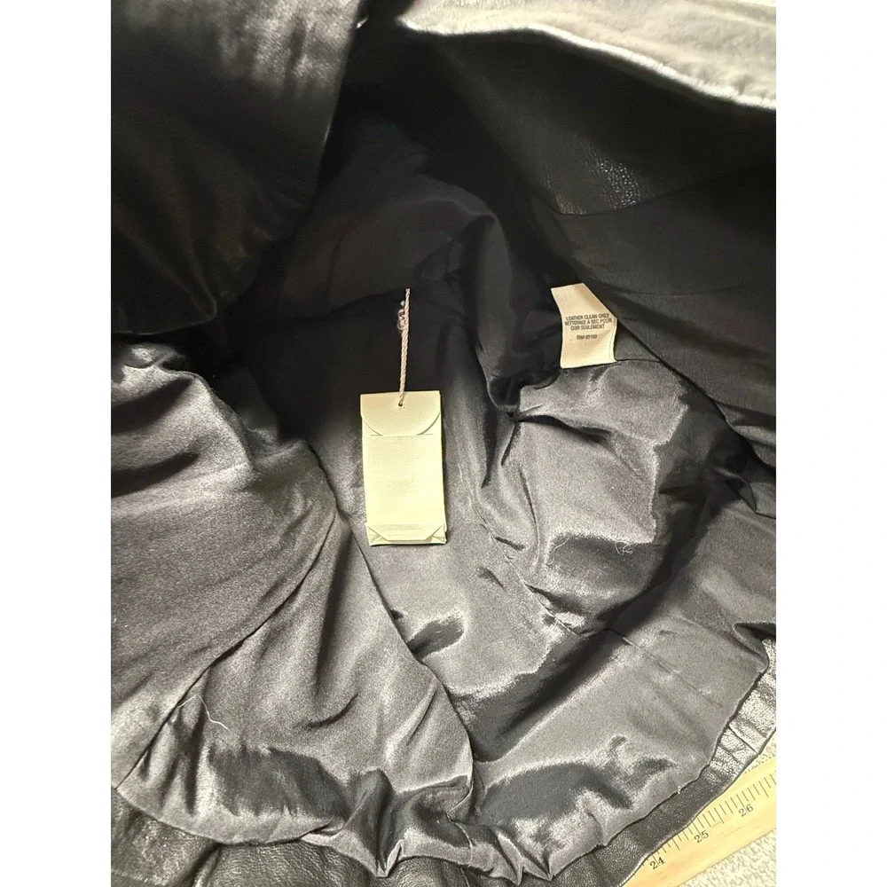 Elizabeth and James‎ Black Leather Blazer Jacket Women's Size 8